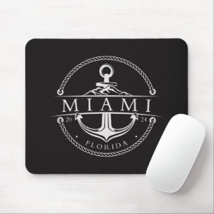Nautical Anchor Miami Florida 2024 Mouse Mat