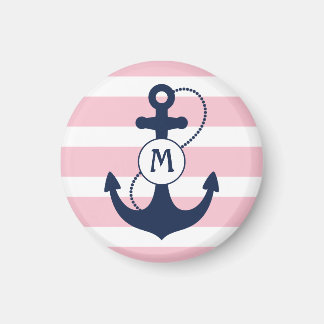 Nautical Anchor Mongram Magnet