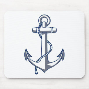 Nautical Anchor Mouse Mat