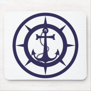 Nautical Anchor Mouse Mat