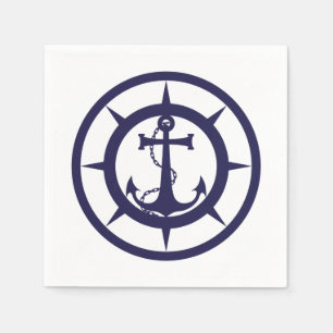 Nautical Anchor Napkin