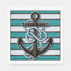 Nautical Anchor Napkin