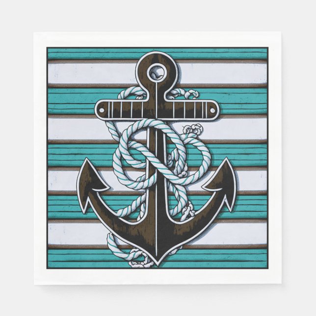 Nautical Anchor Napkin (Front)