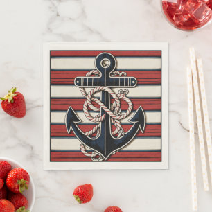 Nautical Anchor Napkin