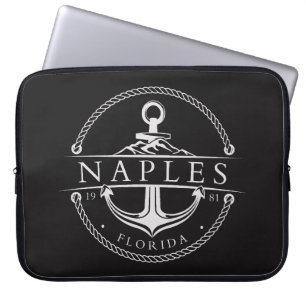 Nautical Anchor Naples Florida 1981 Laptop Sleeve
