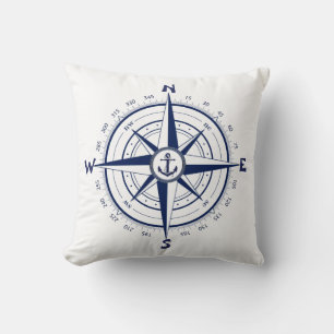 Nautical Anchor, Nautical Compass, Celtic circle Cushion