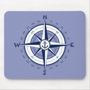 Nautical Anchor, Nautical Compass, Celtic circle Mouse Mat