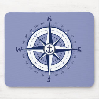 Nautical Anchor, Nautical Compass, Celtic circle Mouse Mat