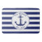 Nautical Anchor Navy Blue Stripes Family Name