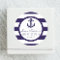 Nautical Anchor Navy Stripe Bridal Shower Favour