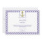 Nautical Anchor on Blue Stripe Wedding Invitation