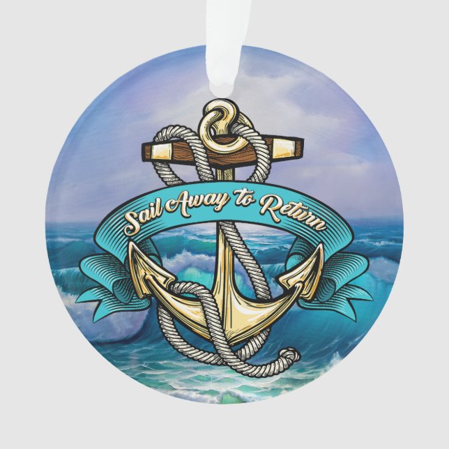 Nautical Anchor  Ornament (Front)