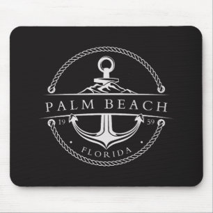 Nautical Anchor Palm Beach Florida 1959 Mouse Mat