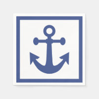 Nautical Anchor paper napkins