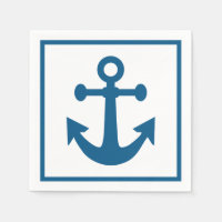 Nautical Anchor paper napkins