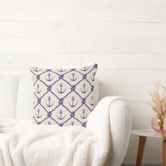 Nautical Anchor Pattern Cushion