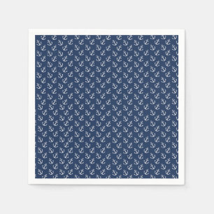 Nautical Anchor Pattern Napkin