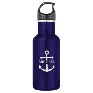 Nautical Anchor Personalised Name 532 Ml Water Bottle
