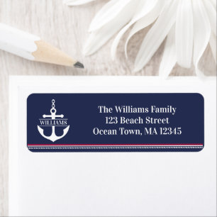 Nautical Anchor Return Address