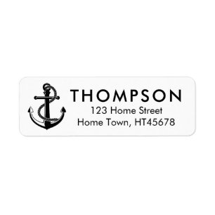 Nautical Anchor Return Address