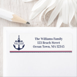 Nautical Anchor Return Address