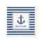 Nautical Anchor Rope Striped Boat Name