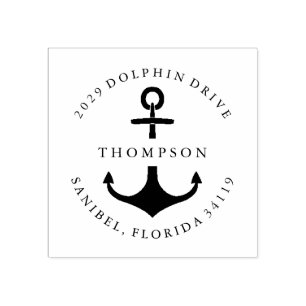 Nautical Anchor Rubber Stamp