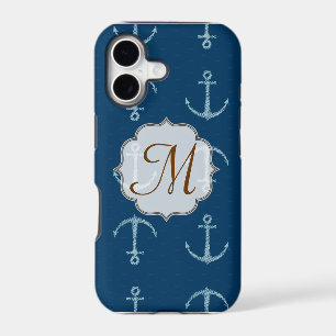 Nautical Anchor Sail Sailin Monogram IPHONE 5 Case