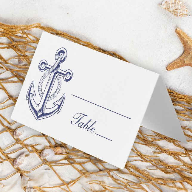 Nautical Anchor Sailor Ocean Navy Blue Wedding (Creator Uploaded)