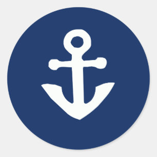 Nautical Anchor Sticker Envelope Seals