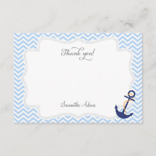 Nautical Anchor Thank You Card