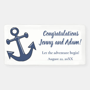 Nautical Anchor Theme Wedding Banner