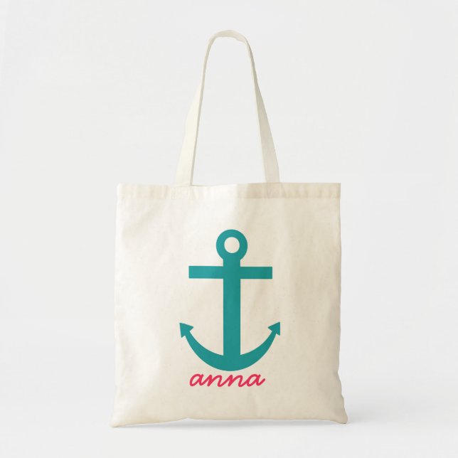 Nautical Anchor Tote Bag (Front)