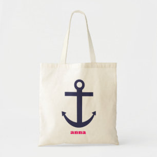 Nautical Anchor Tote Bag