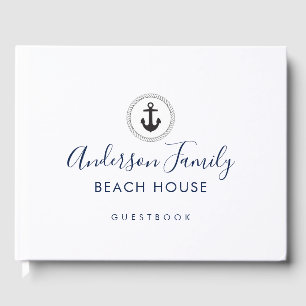 Nautical Anchor Vacation Rental Beach House Guest Book