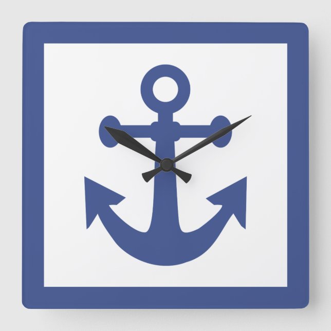 Nautical Anchor wall clock (Front)