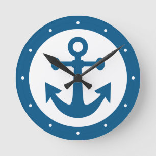 Nautical Anchor wall clocks