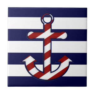Nautical Anchor Wall Tile