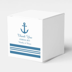 Nautical Anchor Wedding Favour Boxes