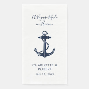Nautical Anchor Wedding Swag Napkin