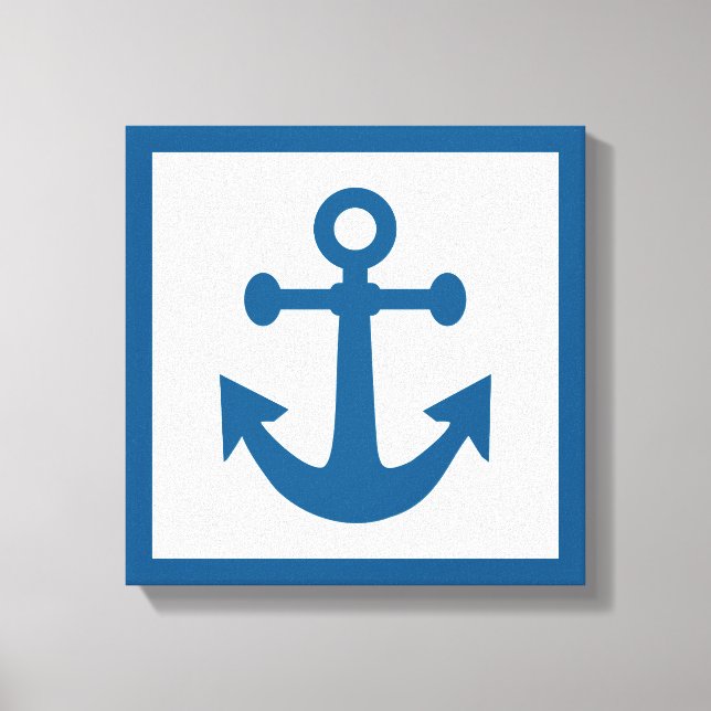 Nautical Anchor wrapped canvas (Front)