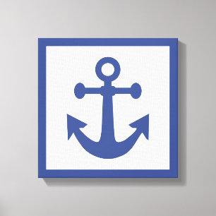 Nautical Anchor wrapped canvas