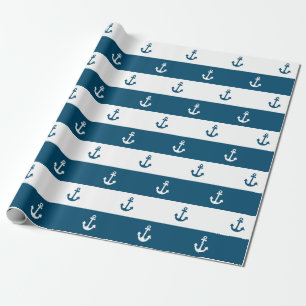 Nautical Anchor Wrapping Paper