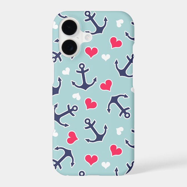 Nautical Anchors and Hearts Pattern (Back)