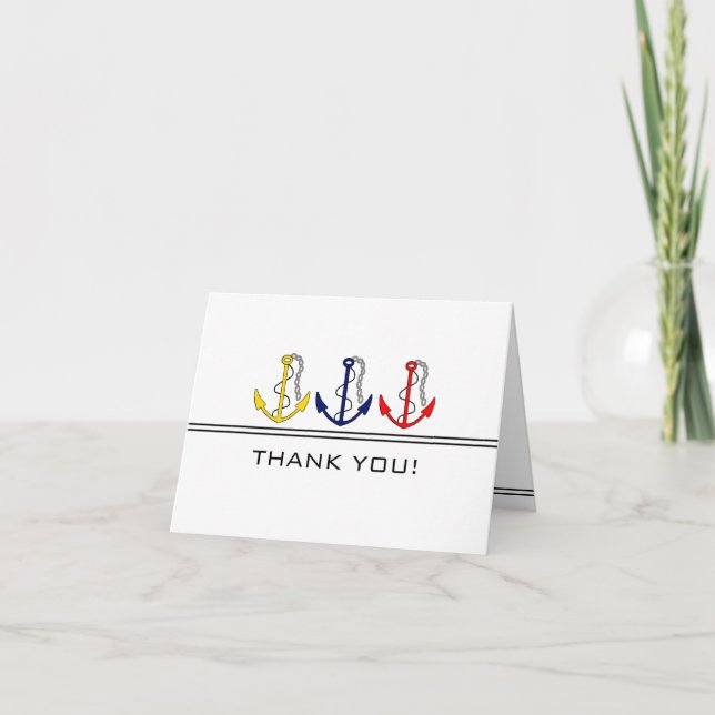 Nautical Anchors Thank You (Front)