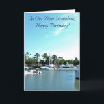 Nautical & Awesome, Grandson Birthday Card<br><div class="desc">Stunning nautical ocean views and lighthouse,  on this Grandson Birthday Card.
Perfect for your teenager grandson,  who is so dear to both of you.
Colourful and refreshing views with a beautiful blessing.</div>