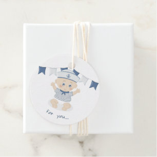 Nautical Baby Boy Baby Shower Favour Tags