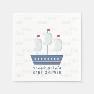 Nautical Baby Boy Baby Shower Napkin