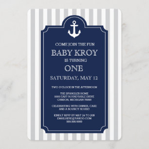 Nautical Baby Shower Invitation