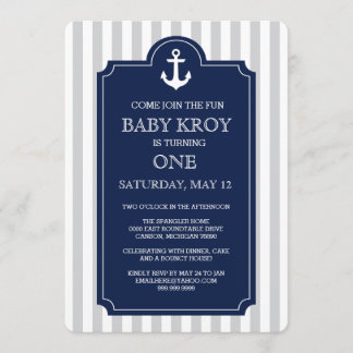 Nautical Baby Shower Invitation